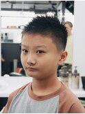一宮キッズショート×ナチュラルスパイク男の子小学生スパイキー
