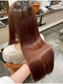 うる艶ストレート・カシスブラウン