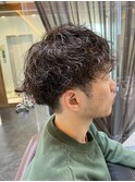 マッシュ×ツイストスパイラルパーマ