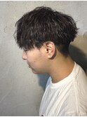 メンズマッシュソフトツイストスパイラルパーマ群馬高崎眉毛韓国