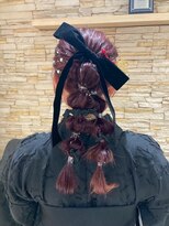 アロマ ヘアー ルーム 新宿店(AROMA hair room) 成人式/卒業式セット☆編み込みアレンジ/シニヨン/上品/大人女子