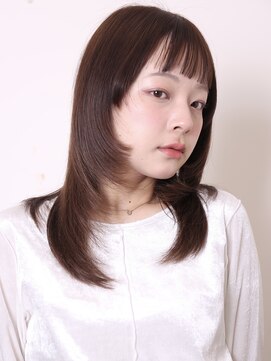 ヨファ ヘアー 芦屋店(YOFA hair) 似合わせカット大人ガーリーミディアムレイヤーカット0202