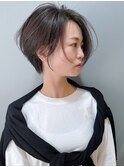 【morio】大人女性長めのショートヘア♪