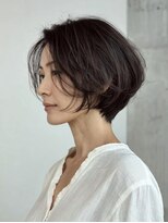 アサナ バイ フォーラボ 尾山台(ASANA by ForLABO) 【尾山台/自由が丘】大人の前下がりショートボブ×ブラウン