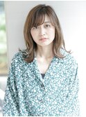 切りっぱなしボブ/エアリーロング/美髪/ピンクブラウン/銀座