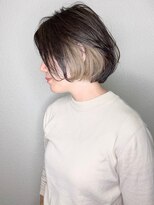 イリス バイ アルティナ 武蔵小杉店(Iris by artina)&nbsp;ミルクティベージュ×インナーカラーボブ【Iris武蔵小杉】