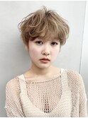 カジュアルカール_アッシュブラウンネオウルフ外ハネボブ_77022