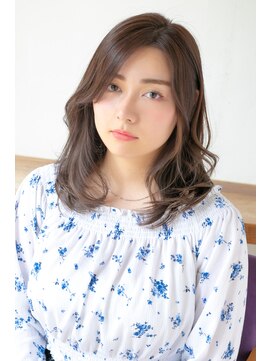 ヌーン ヘアメイク プラス ハッピータイムズ(NOON hair make+happy times) 耳かけ☆透明感イルミナアッシュベージュ 中野ヌーンstyle107