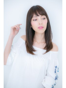 モッズヘア 越谷(mod's hair) クリアカラー前下がりナチュラルストレートY越谷20代30代40代