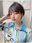 【東 純平】大人可愛い 丸み耳掛けマッシュショート