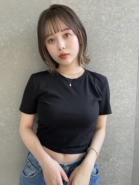 ロンド 表参道店(Lond) 【Lond表参道倉崎涼】インナーカラーが可愛い！くびれボブ