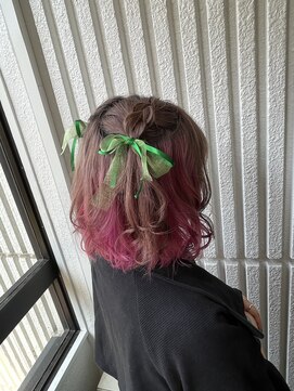ネオリーブカップ 町田店(Neolive capu) ヘアセット・ハーフツイン☆ボブ