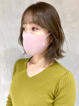 アイティーバイアルバム 下北沢店(IT by ALBUM) オリーブベージュ_アースカラーくびれヘアツートン_ba366881