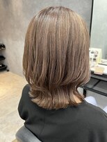 エル ヘアサロン なんば店(eL)&nbsp;eL☆MIKU   くびれミディ　白髪馴染ませカラー