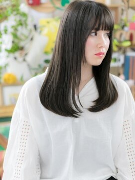 カバーヘア ブリス 上尾西口店(COVER HAIR bliss) ★アッシュブラックワンカールレイヤーロング10代20代30代★8