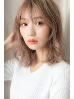 モッズヘア 上尾西口店(mod's hair) 美髪ペールベージュ大人ガーリーくせ毛風ロブZ上尾10代20代30代