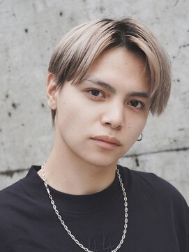 アルファ 新宿(alpha) サーフカール/ 刈り上げセンターパート/ブルーブラック[新宿駅]