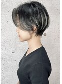 大人可愛い20代30代40代インナーカラー小顔ウルフレイヤーボブ
