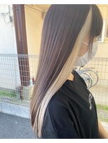 グラム 岡崎南店(gram)&nbsp;ベージュ×インナーカラー＿抜き放ブリーチ＿59