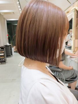 リール 銀座(R'EEL) 雨の日でもまとまりキープの縮毛矯正ボブ