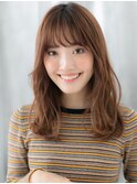 ミストバング髪質改善くせ毛風ゆるセミディd小山20代30代40代
