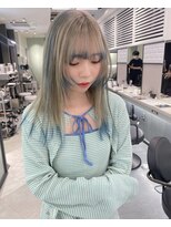 リリー(Lilley)&nbsp;(lilley内堀)天神美容室×顔まわりカット×ブリーチカラー
