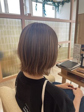 アドラーブル 長岡リップス旭岡店(adorable) うるツヤ丸みボブウルフワンカール小顔補正立体カット