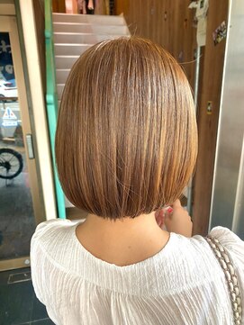 アヴァンス 天王寺店(AVANCE.) ボブ×夏オレンジ