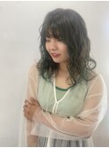 パーマ風アレンジ