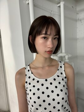 レコ 渋谷(LECO) 透明感ブラウンボブ