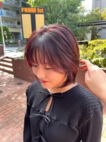 ノラ ヘアーサロン(NORA HAIR SALON)&nbsp;ボブレイヤーブリーチなしの暖色カラー