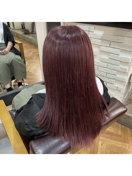 ビー オン ディー ヘア 池袋(BonD hair) 暗めピンクブラウン【池袋/髪質改善/ハイライト】