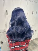 色落ちシルバーになるネイビーブルー
