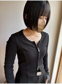 ぱつっとボブ