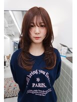 シカ(sica) ブリーチ無しでもできる？レッドブラウンレイヤースタイル