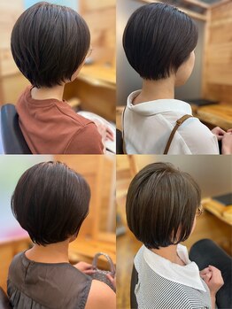 ハース(HEARTH)の写真/繊細なカット技術で『大人かわいい』『360度美シルエット』のショートボブスタイルが叶う◆