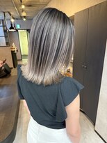 サニー 渋谷(SUNNY)&nbsp;バレイヤージュ、ボブ、ハイライト、グレージュ、ケアブリーチ