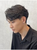 【Zina】メンズ/韓国/センターパート/縮毛矯正/福岡/天神/大名