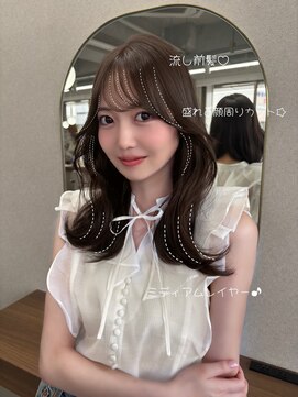 ボタン ハカタ(VOTAN hakata) オリーブブラウン／ブラウンカラー/レイヤーカット