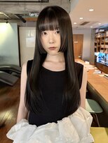 ノラジャーニー(NORA Journey)&nbsp;上田/姫カット顔周りレイヤーカットロングレイヤーオリーブ