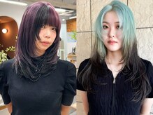 moonの*デザインカラー*個性を活かすルーツカラー/ブロックカラー/ハイライト/ローライト［平塚］