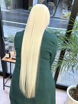 ヌエン 渋谷(NU/EN)&nbsp;冬の抜きっぱなしブロンド/スーパーロングヘア/ハイトーン