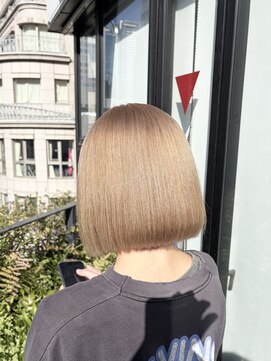 ミニボブ×ミルクティーベージュ◎