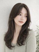 ヘアーアンドメイクサワ 佐久店(sawa)&nbsp;エアリーパーマウルフパーマウェーブ巻き甘め愛され韓国風くびれ