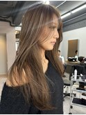 ハイライト京都レイヤーカット顔周りレイヤー
