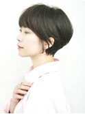 前下がりショート・ボブ/絶壁解消/前髪あり/40代/30代/内巻き