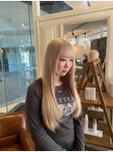ブリーチで叶う【透明感ホワイトベージュ】
