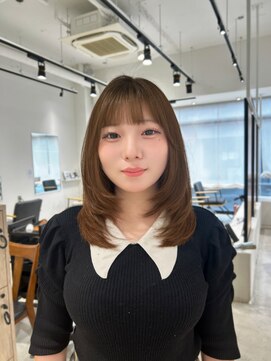ビューバイネオリーブ 用賀店(Beau'r by neolive) ストレートパーマ縮毛矯正ダークパープル夏ミルクブラウン[用賀]
