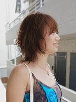 ニカバイカルマ(nica by carma) パーマにオレンジブラウン
