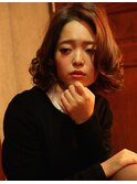 【Quroco】パーマはお任せ♪ミディアムボブ